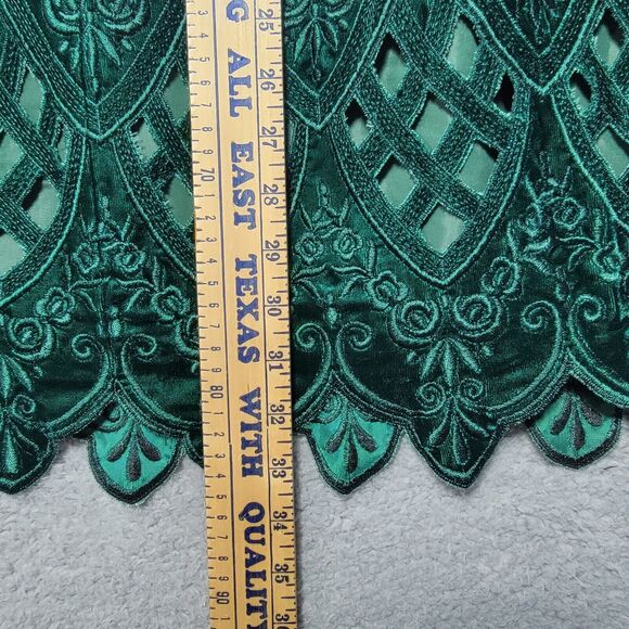 Vintage Cloak of‎ Many Colors Liberty Lucrezia Green Velvet Top & Skirt Size 12 - Picture 10 of 14